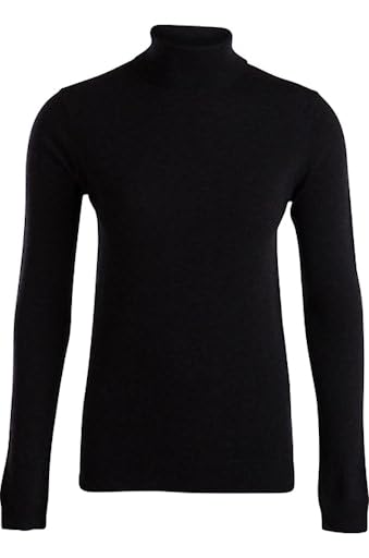 Pieces Pcriver Wool Roll Neck Felpa Donna M Blu Lana