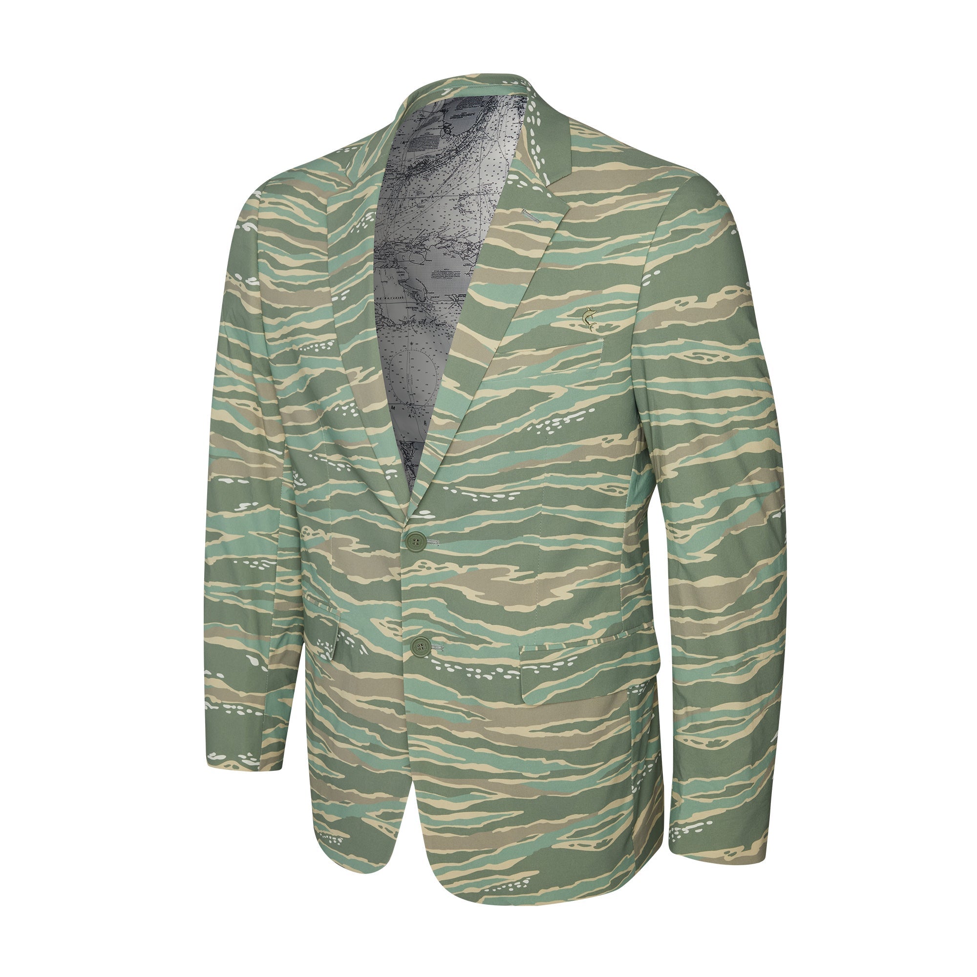 Pelagic Noonan blazer uomo mangrovia elasticizzato