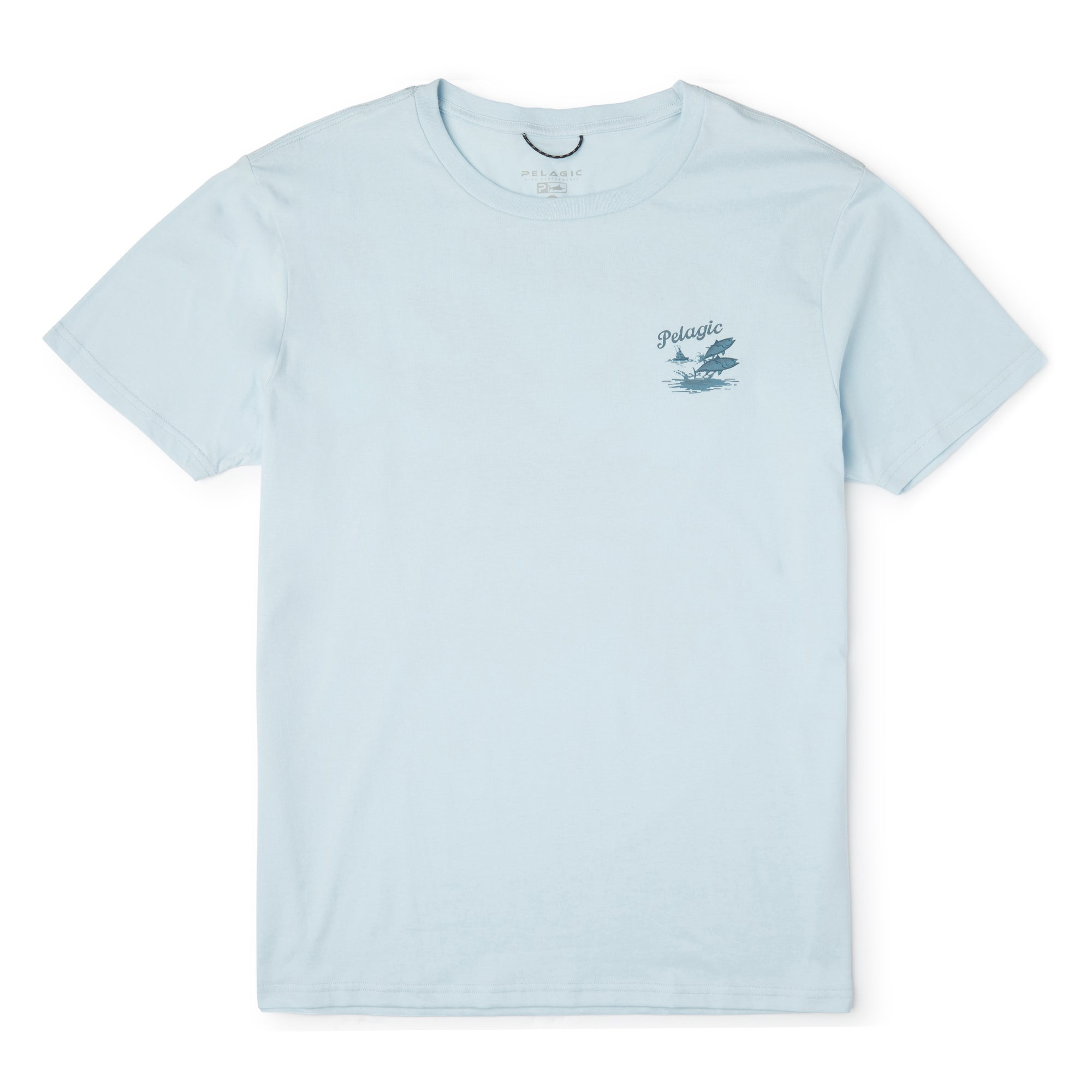 Pelagic Jumpers t-shirt uomo azzurra cotone