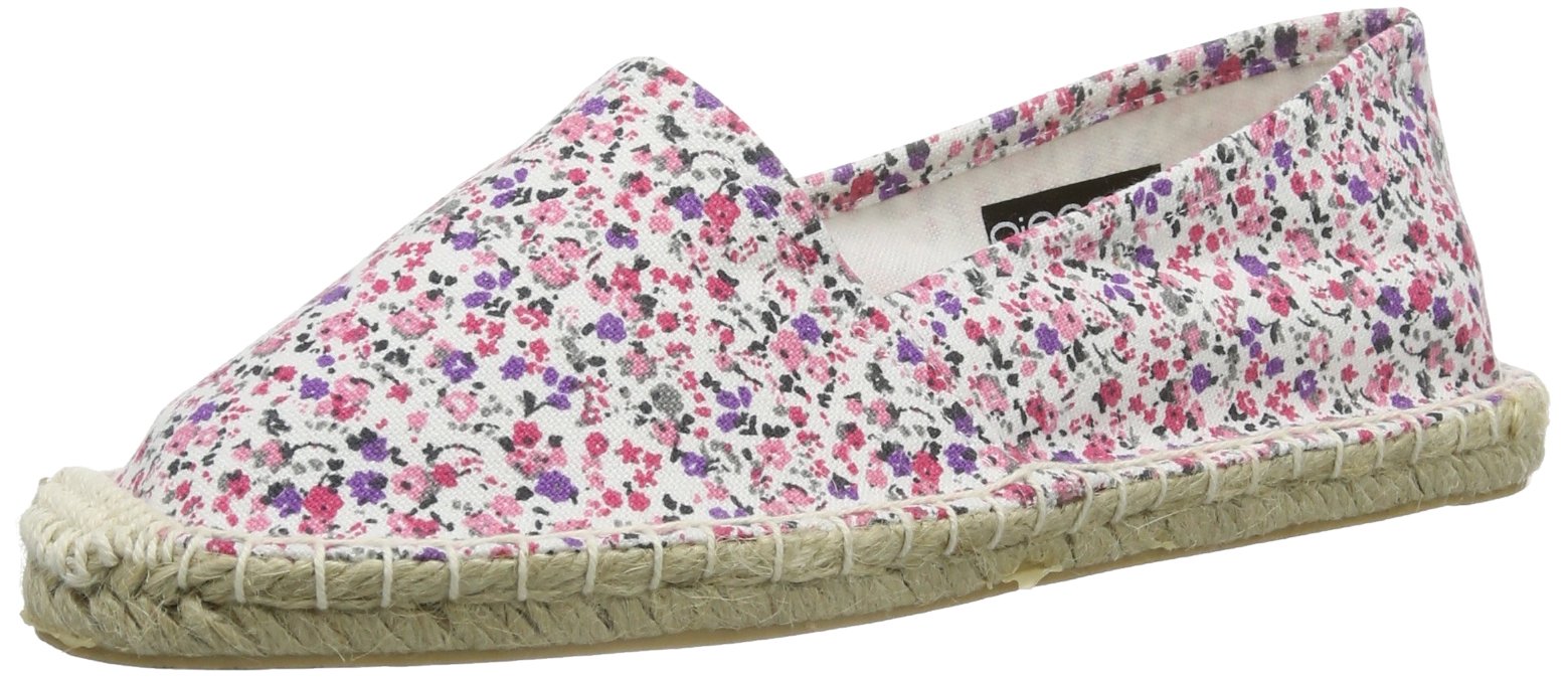 Pieces Haisha Flower Espadrillas Donna Nude Cotone