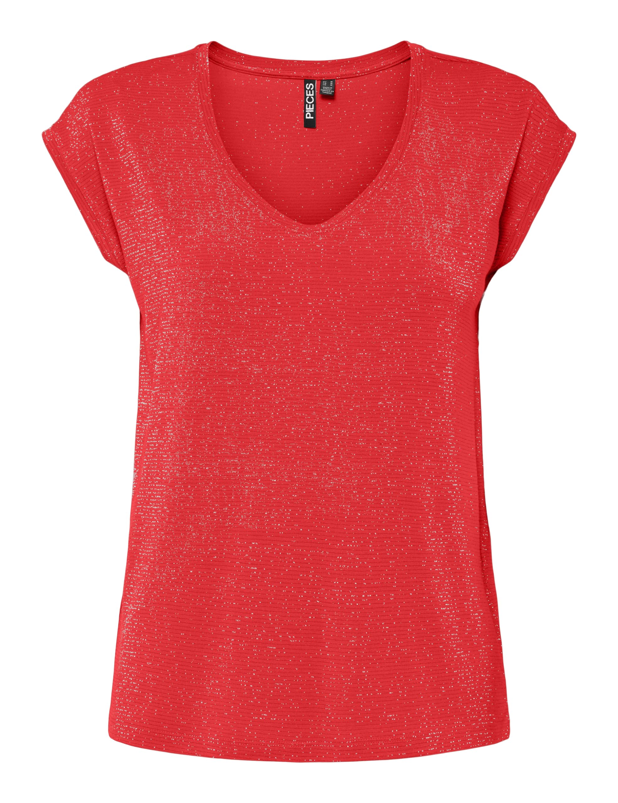 Pieces Pcbillo Lurex Stripes t-shirt righe taglia S