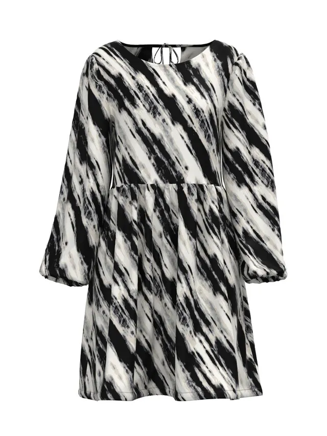 Pieces Pcjona LS O-Neck Dress BC vestito L girocollo