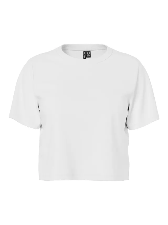 PIECES Pcsara cropped t-shirt donna taglia S corta