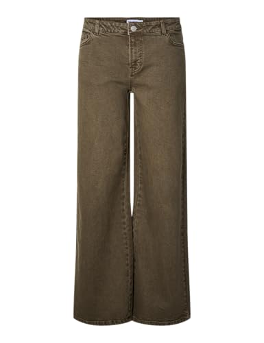 Pieces Pcselma LW Wide jeans donna 28W/30L kalamata