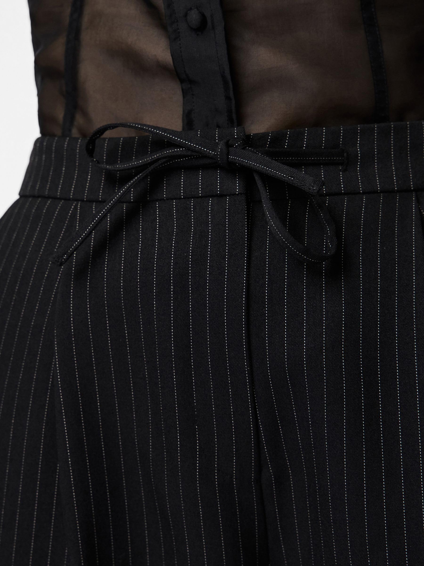 Pieces Pcfalka pantalone gessato wide leg donna