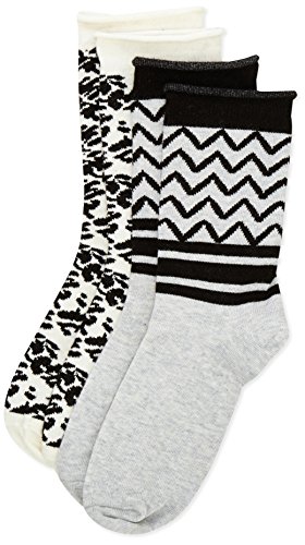 Pieces Pcroller 2 Pack calze donna rosa cotone