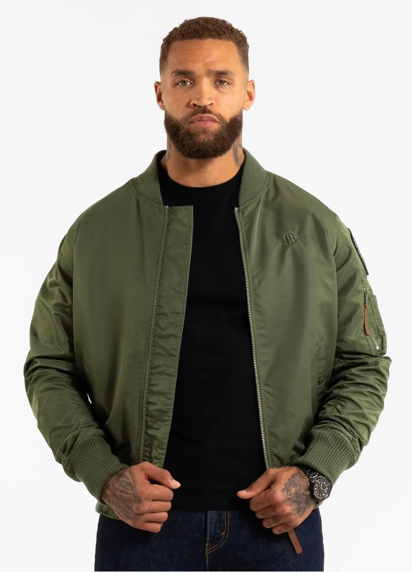 Pitbull Flyers Bomber giacca uomo nylon arancione