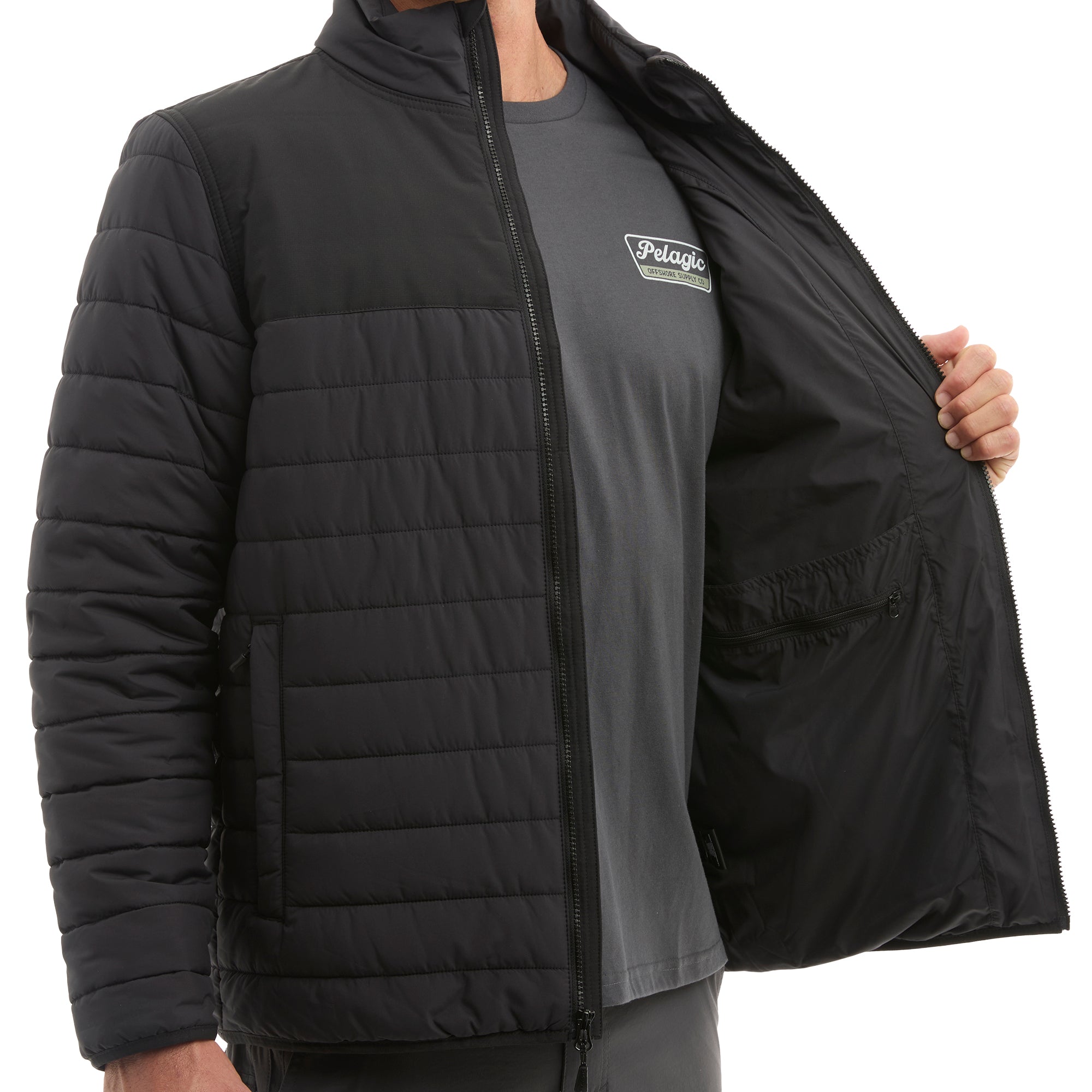 Pelagic Cold Front piumino nero idrorepellente