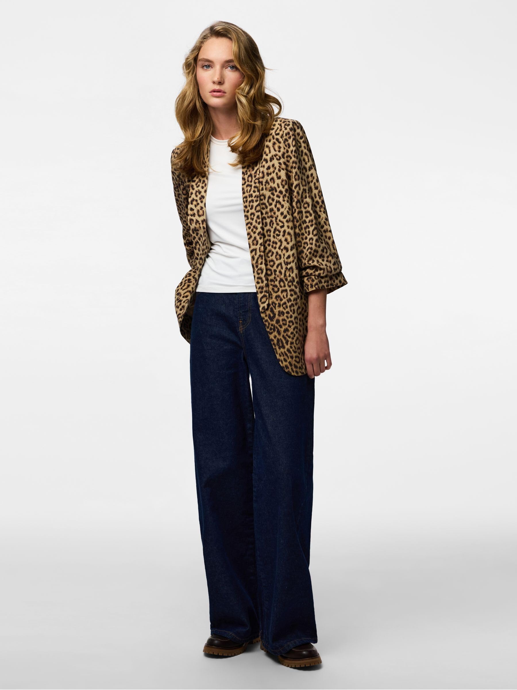 Pieces Pcbosella blazer donna monopetto cotone