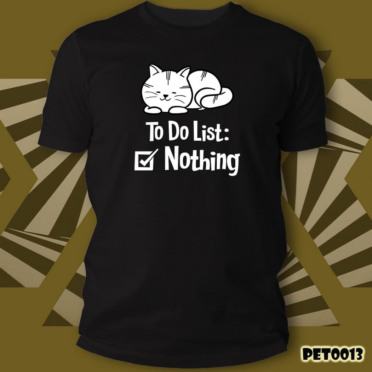 Matrix Cats To Do List Nothing t-shirt cotone