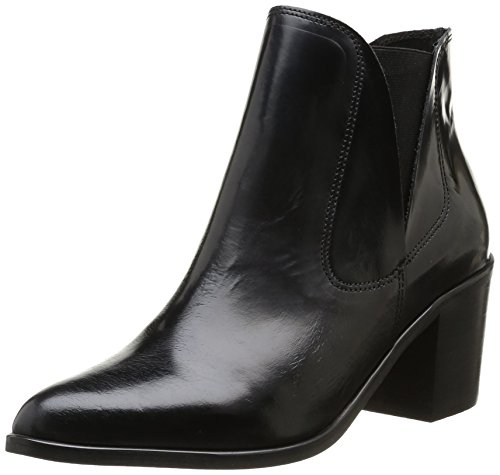 Pieces Umiko Polido stivali donna neri in pelle