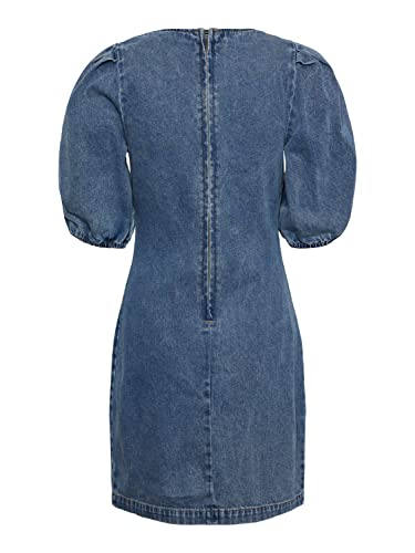 Pieces Pcbru SS Square Neck Dress vestito M scollo quadro