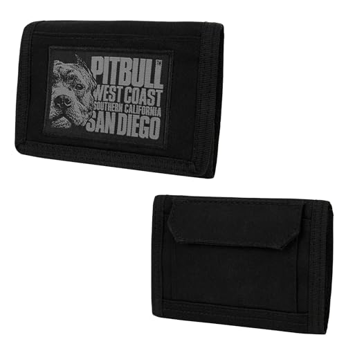 Pitbull Blood Dog portafoglio uomo nero in tela