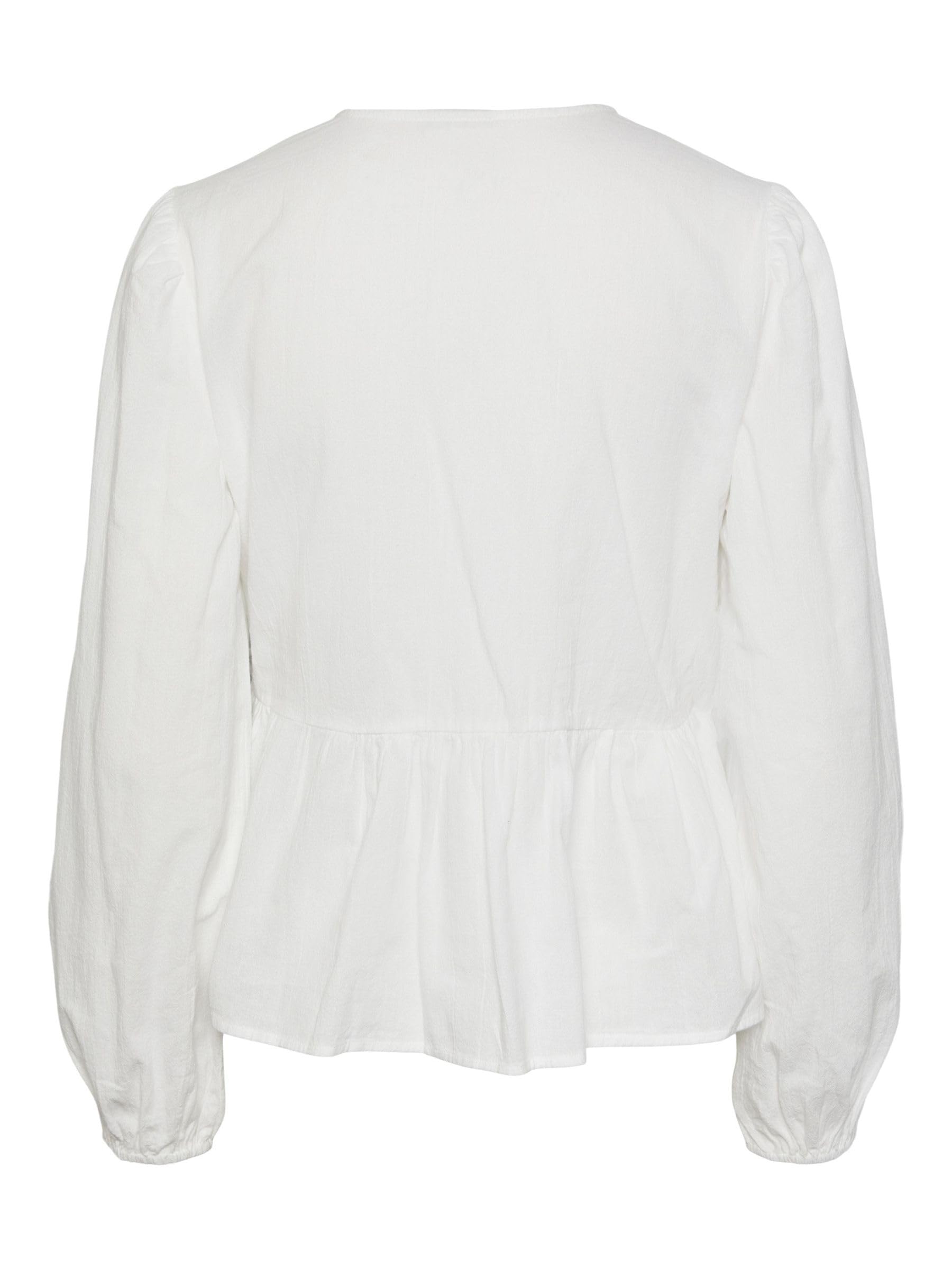 Pieces Pcmilla Cotton top donna S effetto incrocio