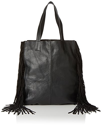 Pieces Pcpusle 17076323 shopper donna pelle con frange