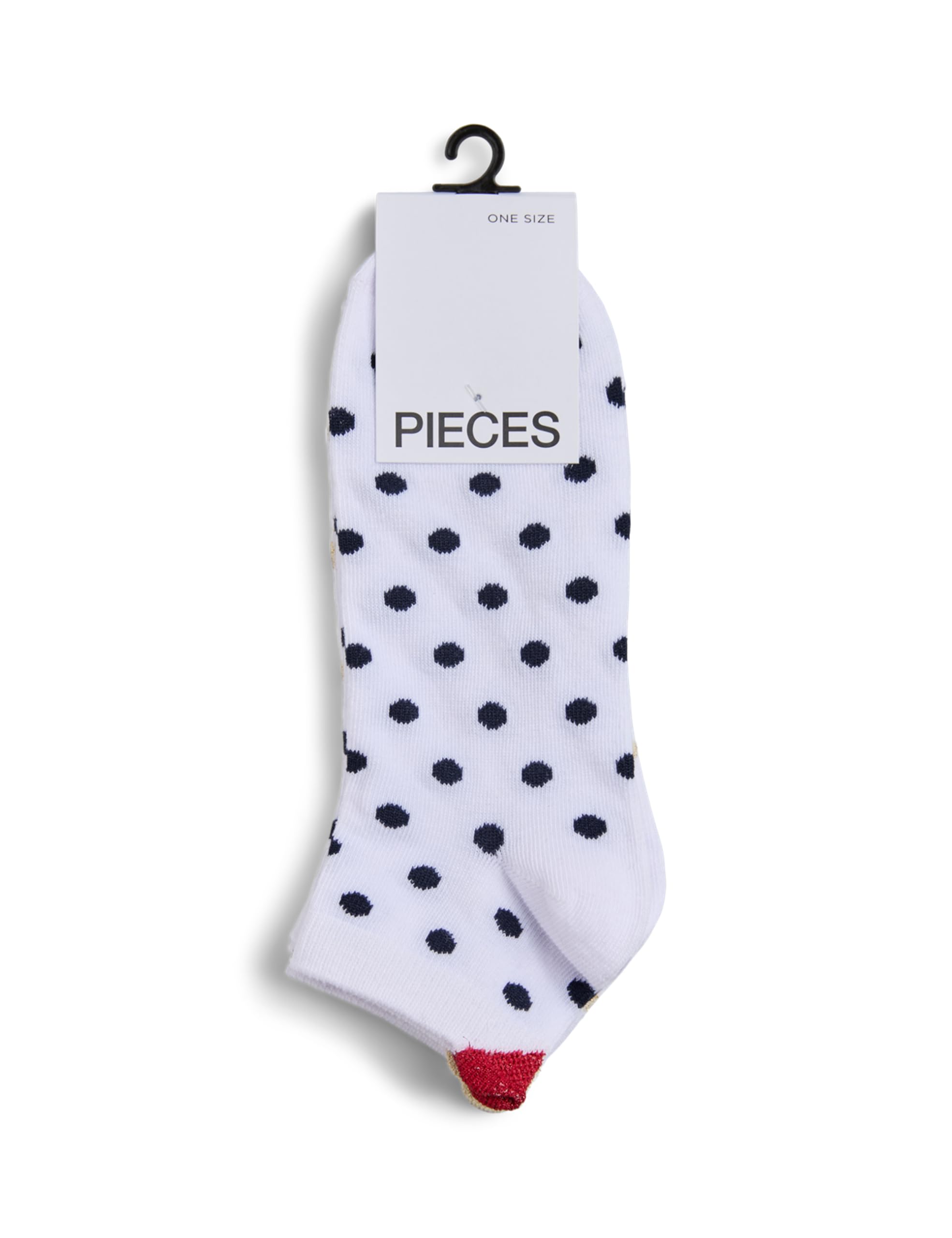 Pieces calze glitterate bianche 2 pezzi uso quotidiano
