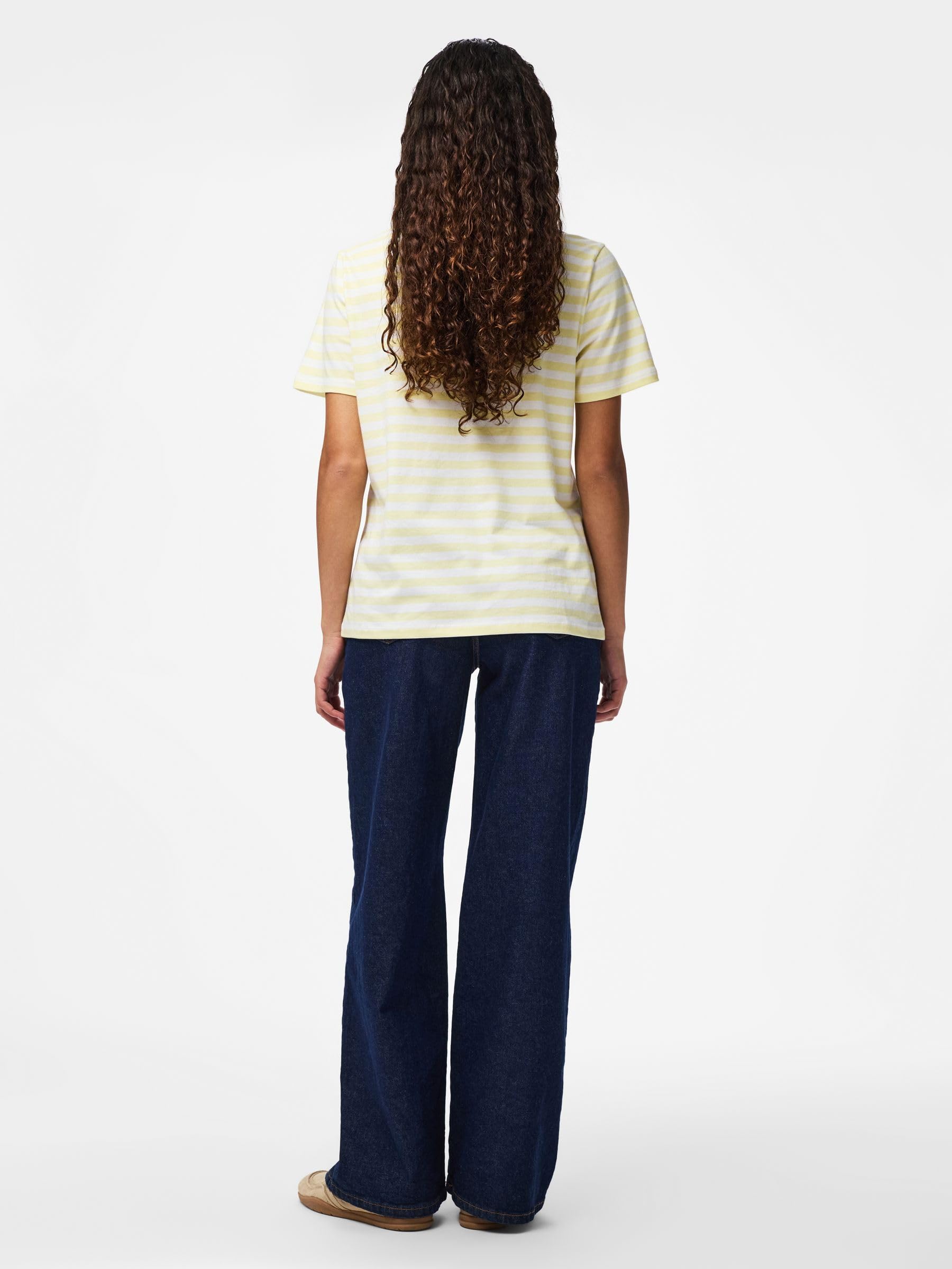 Pieces Pcria SS Tee Stripes Jrs Noos BC maglietta XL a righe