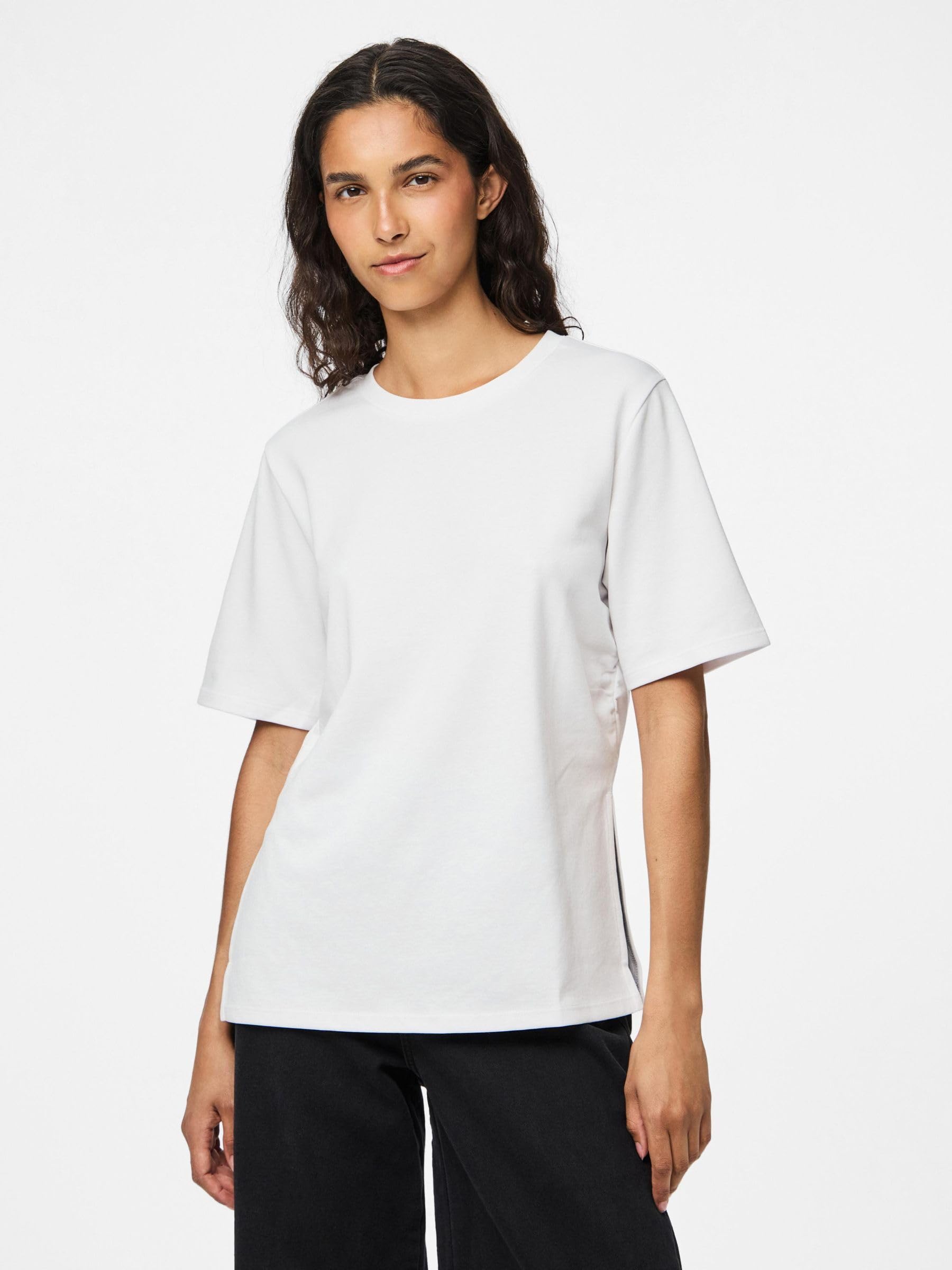 Pieces Pcskylar t-shirt donna taglia XL con spacco