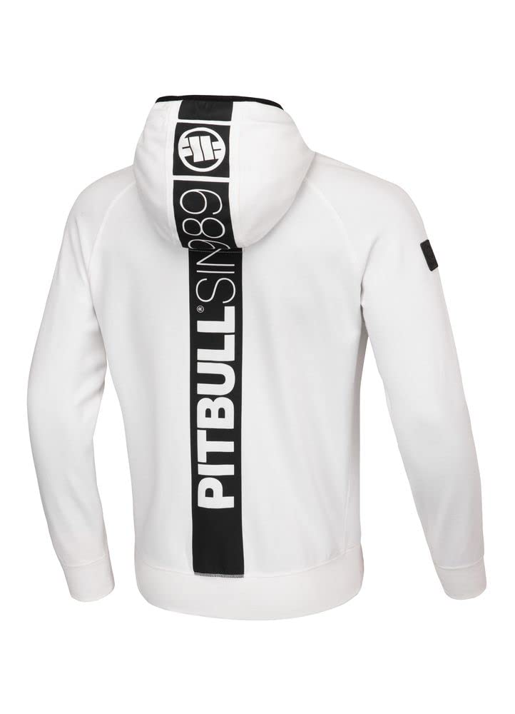 Pitbull West Coast Hermes Felpa Cappuccio Uomo Bianca L Cotone