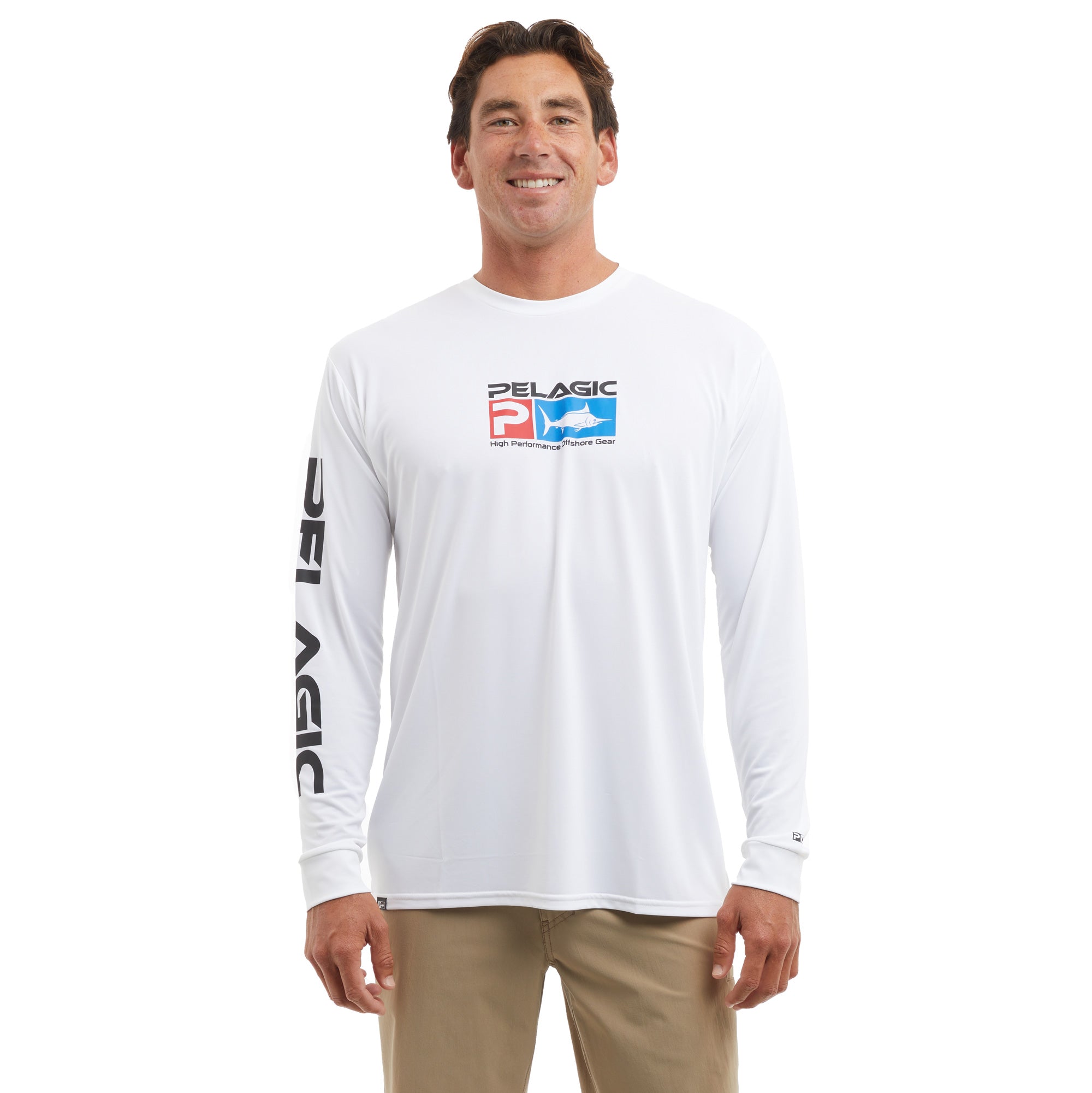 Pelagic Aquatek Deluxe maglia manica lunga bianca UPF 50+