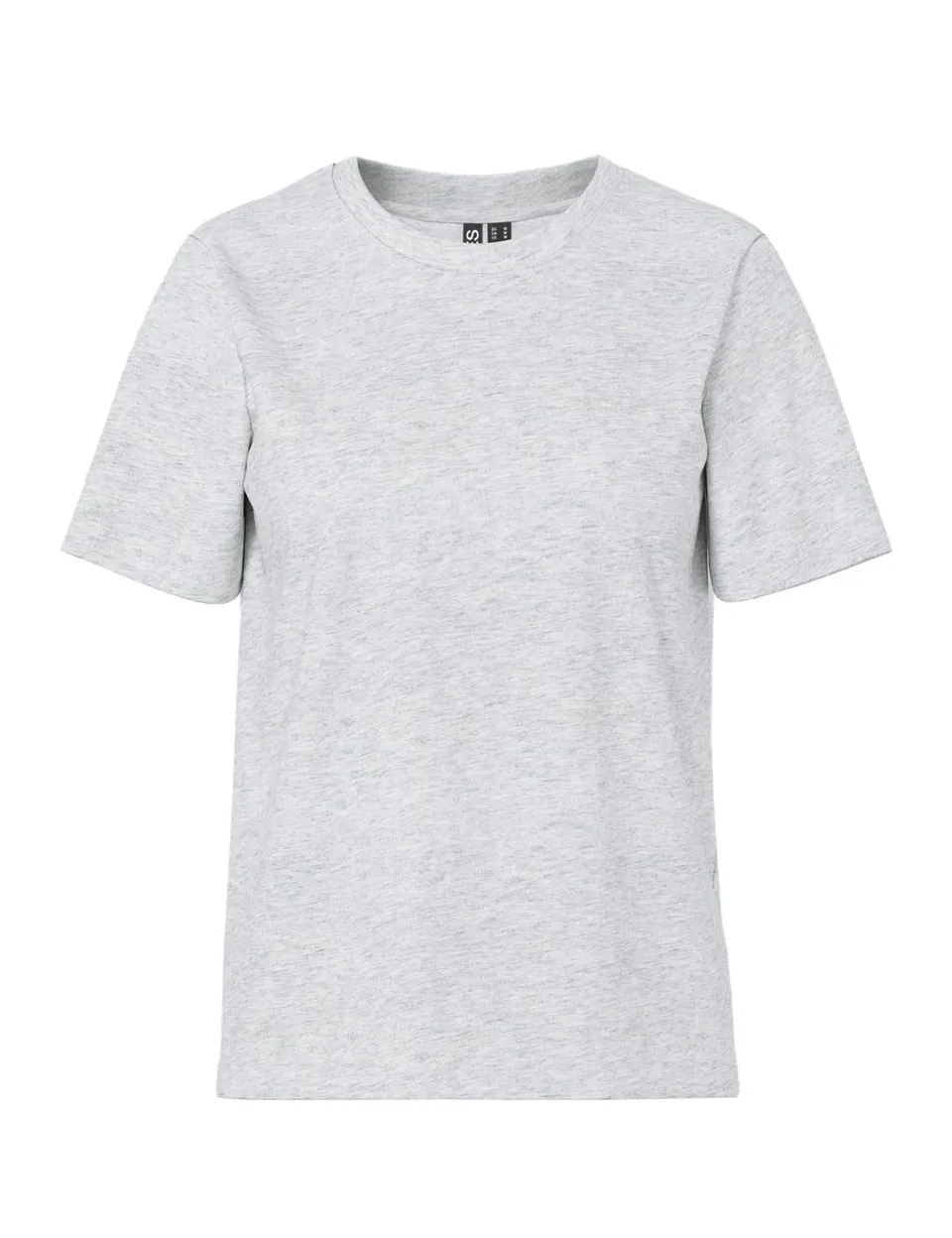 Pieces PcRia t-shirt grigio melange cotone