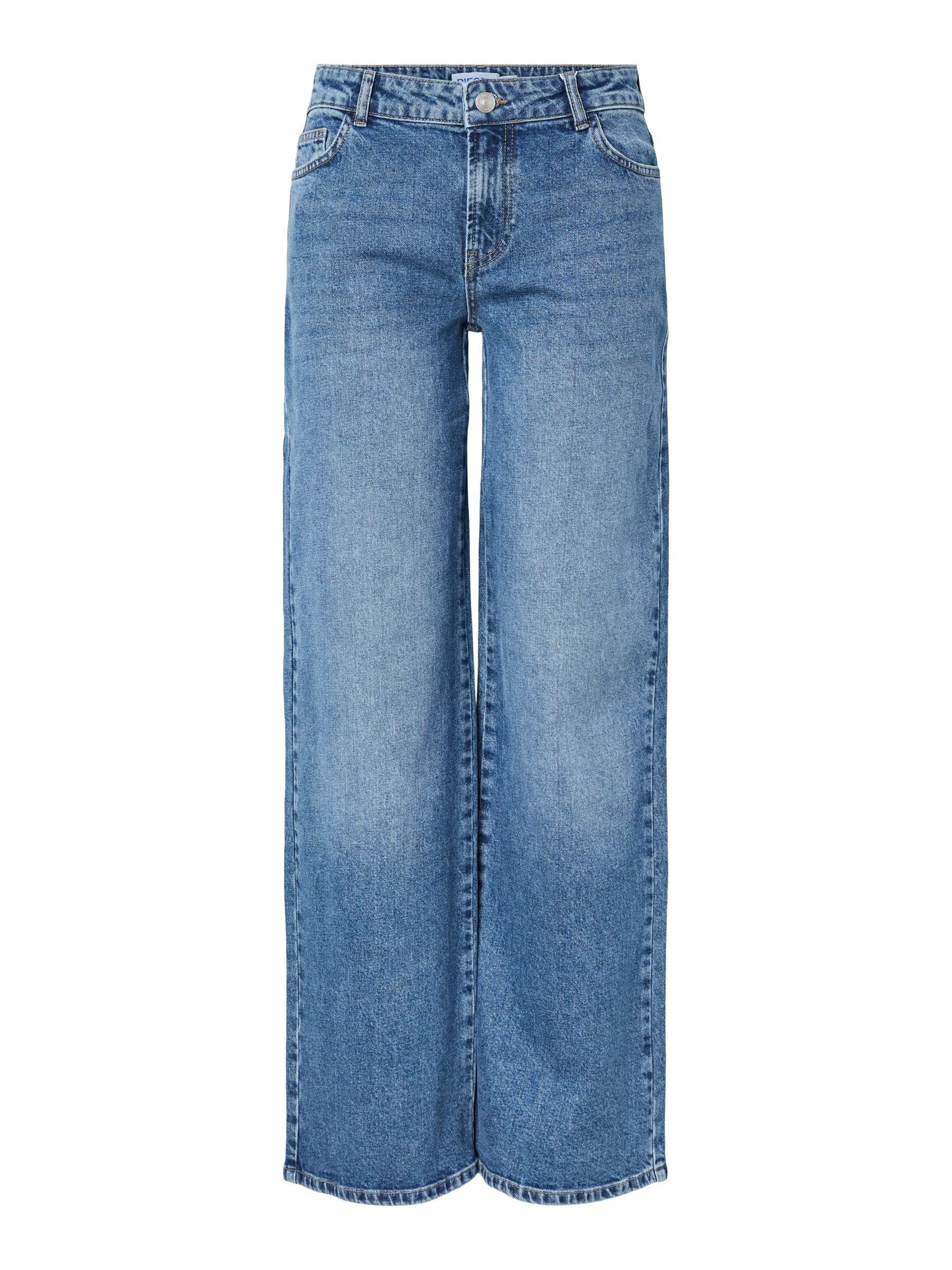 Pieces Pcselma jeans donna larghi vita bassa 30W 30L