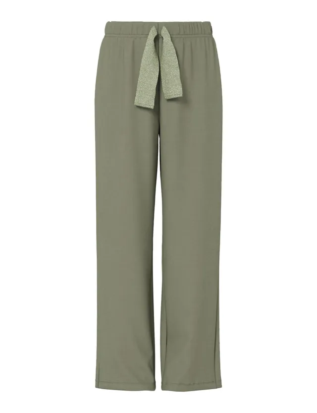 Pieces Pcchilli Wide Glitter pantaloni tuta donna glitter