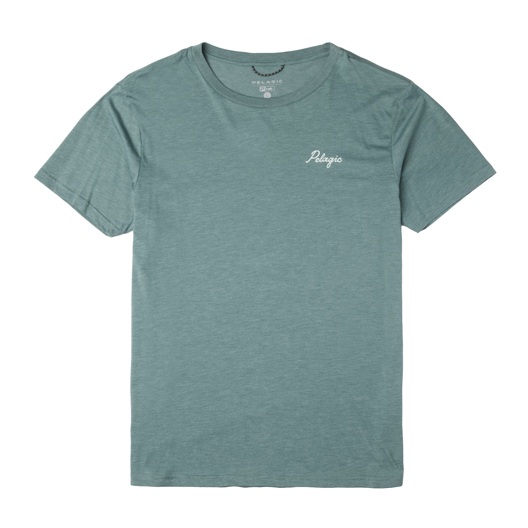 Pelagic Lines In maglietta uomo blu atlantico tri-blend