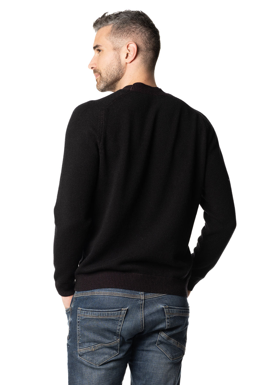 Vittoria Paci Girocollo Cashmere Grigio Scuro Uomo