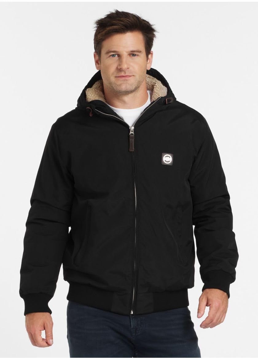 Pitbull Elkwood III giacca invernale uomo nero cappuccio