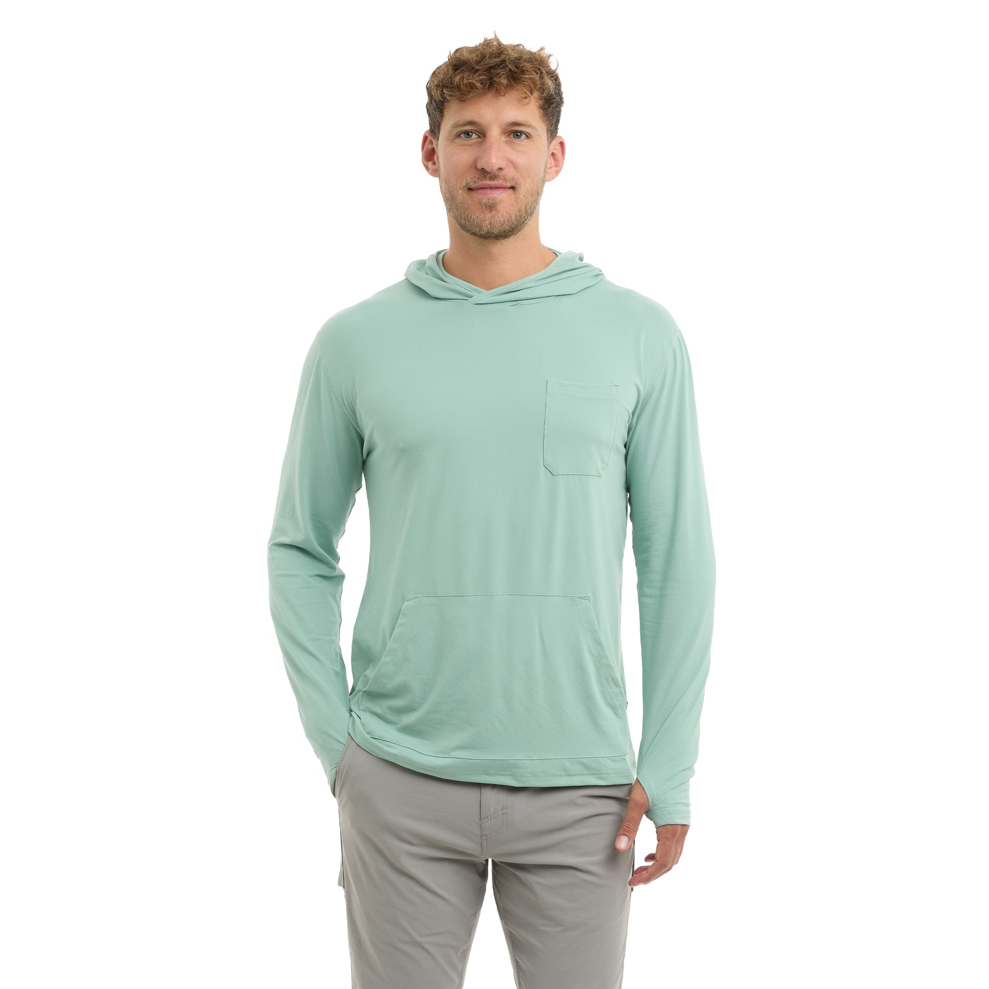 Pelagic Freespool maglia manica lunga uomo salvia UPF 50+