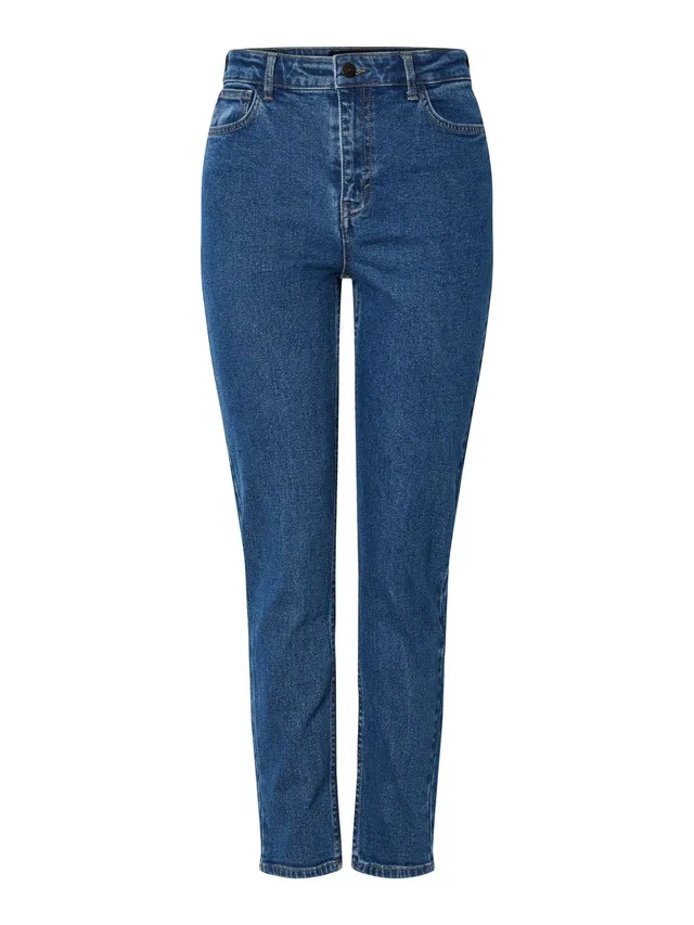 Pieces Pcbella HW Tap Ank Jeans MB jeans donna 29W/32L alla caviglia