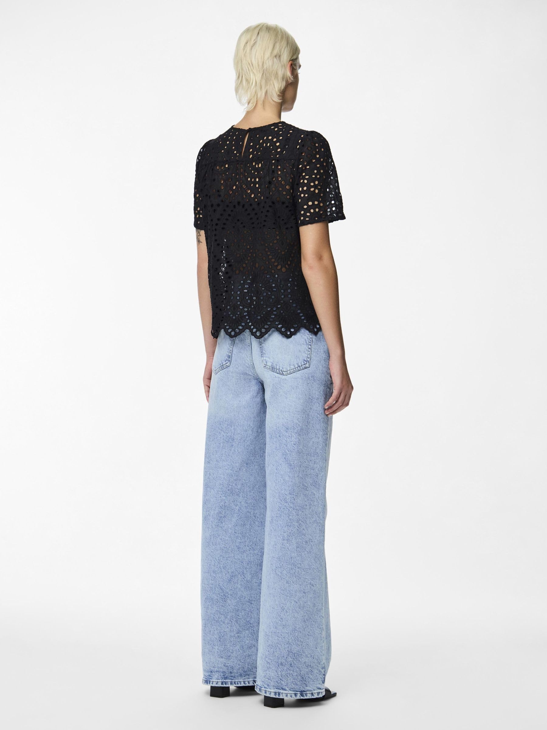 Pieces Pcnastian SS Top t-shirt donna taglia XS quotidiana