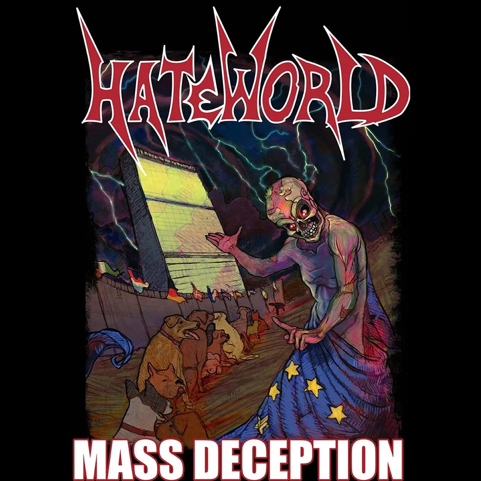 Matrix Music Store Hateworld Mass Deception t-shirt cotone organico