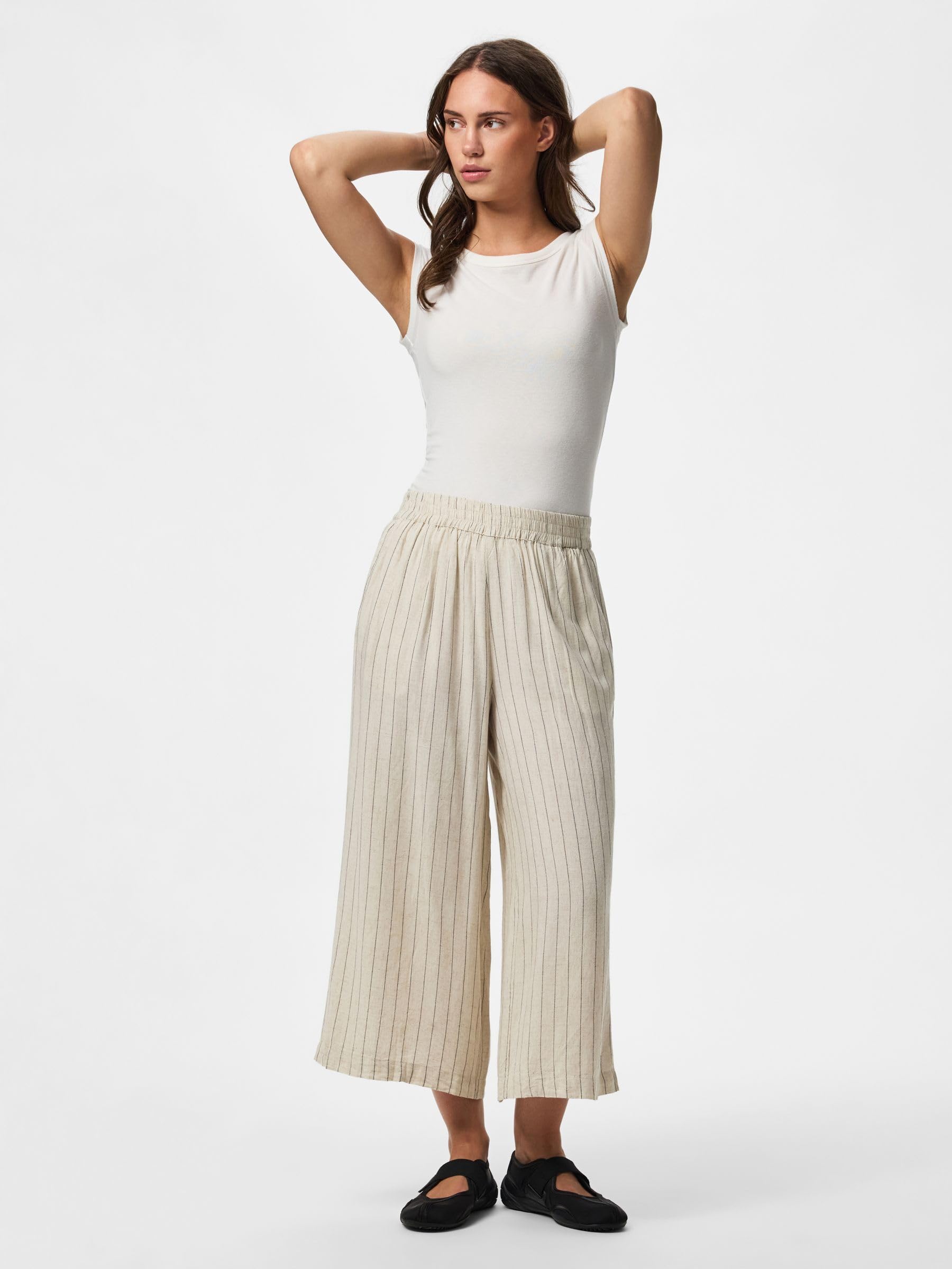 Pieces Pcpia culotte donna tessuto leggero