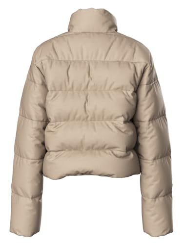 Pieces Pcbee Highneck Cropped Puffer giacca donna grigia M