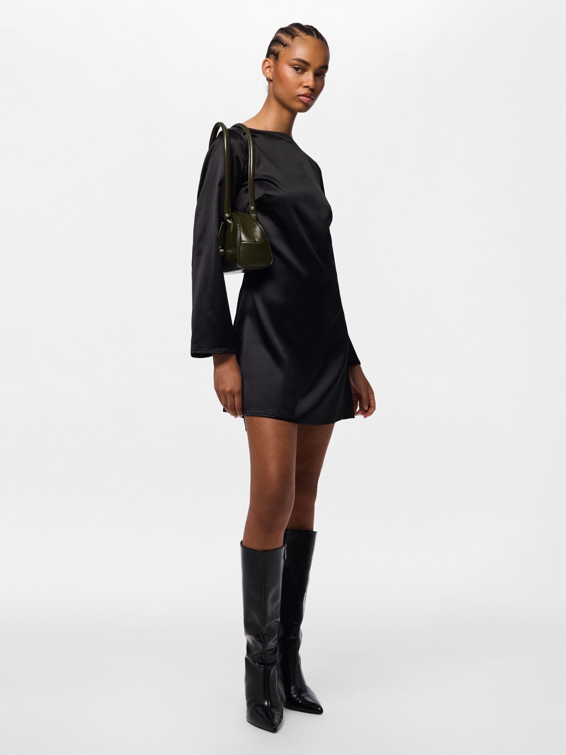 Pieces Pcevy LS Short Dress abito corto donna