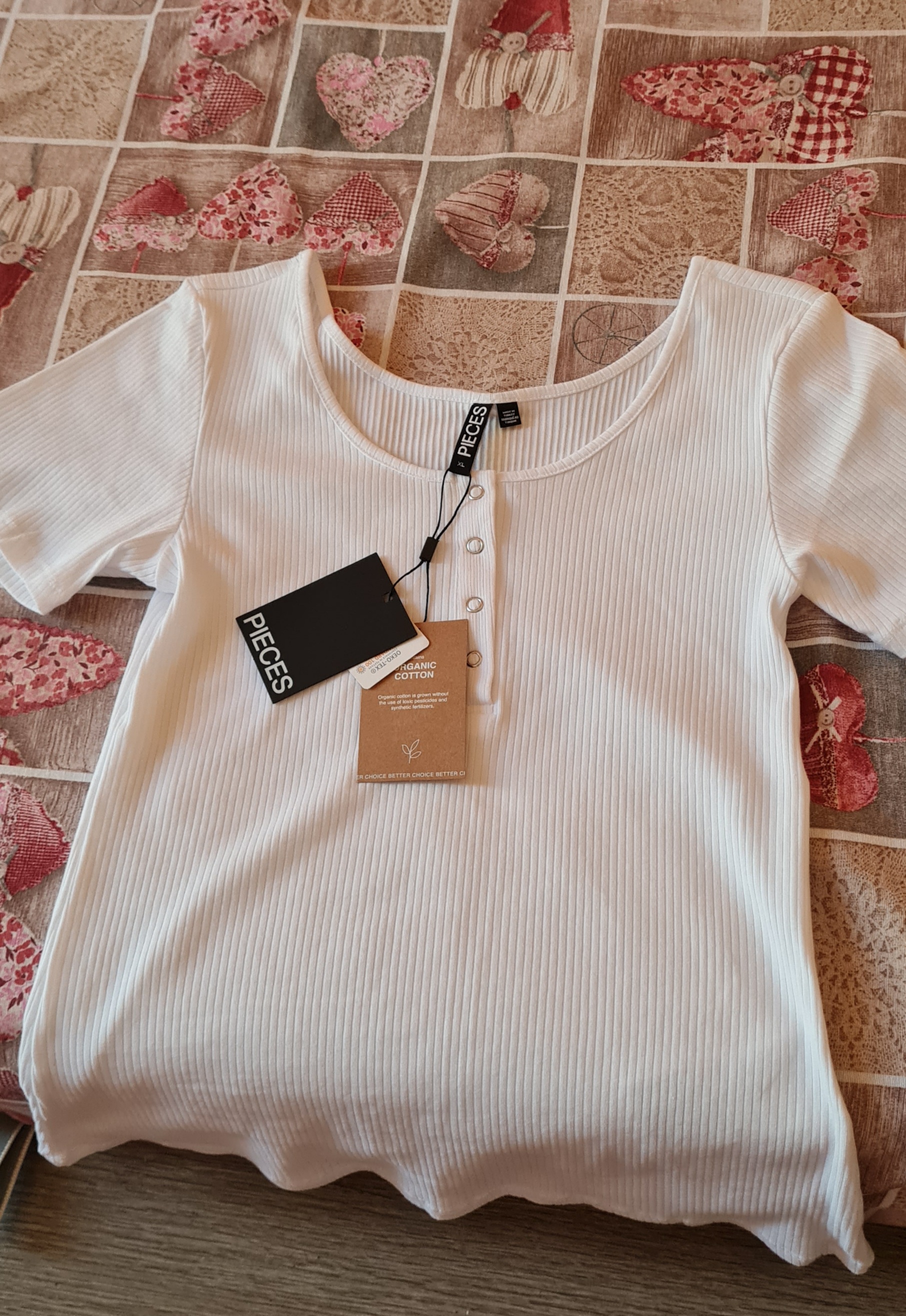 Pieces PCKITTE maglietta donna manica corta cotone