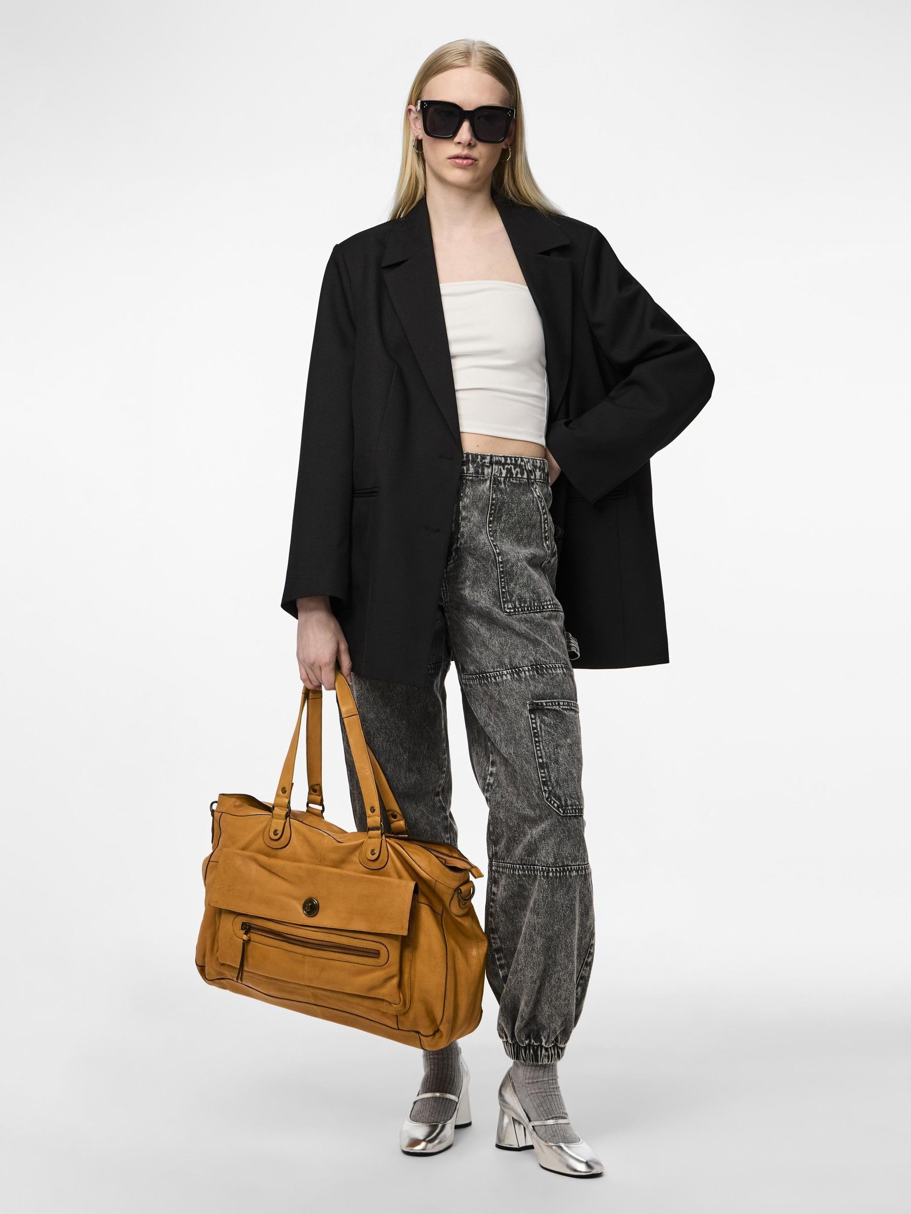 Pieces Totally Royal Leather Travel Bag 13 borsa pelle