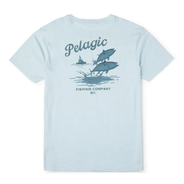 Pelagic Jumpers t-shirt uomo azzurra cotone