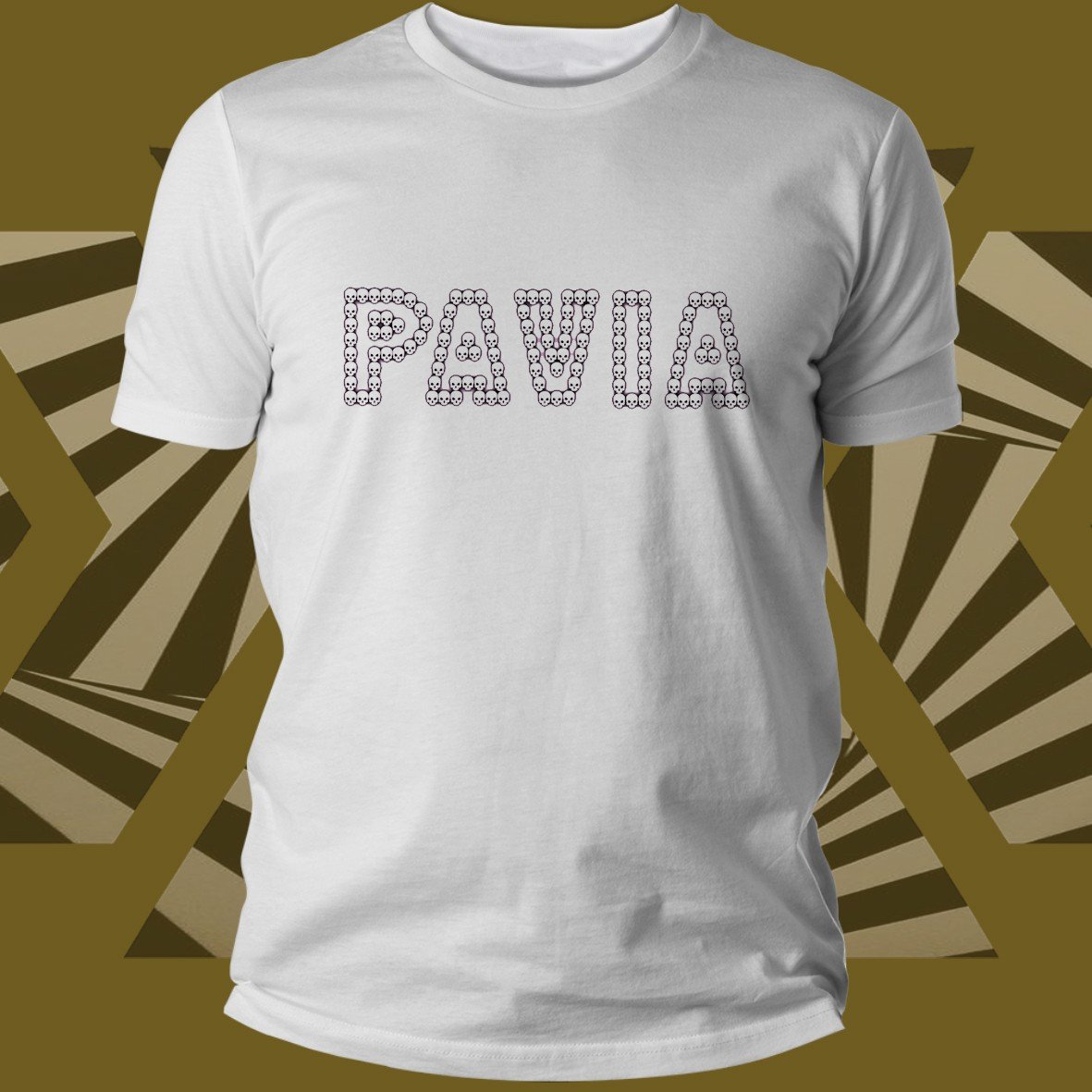 Matrix Music Store Pavia Black Skull Logo T-shirt cotone unisex