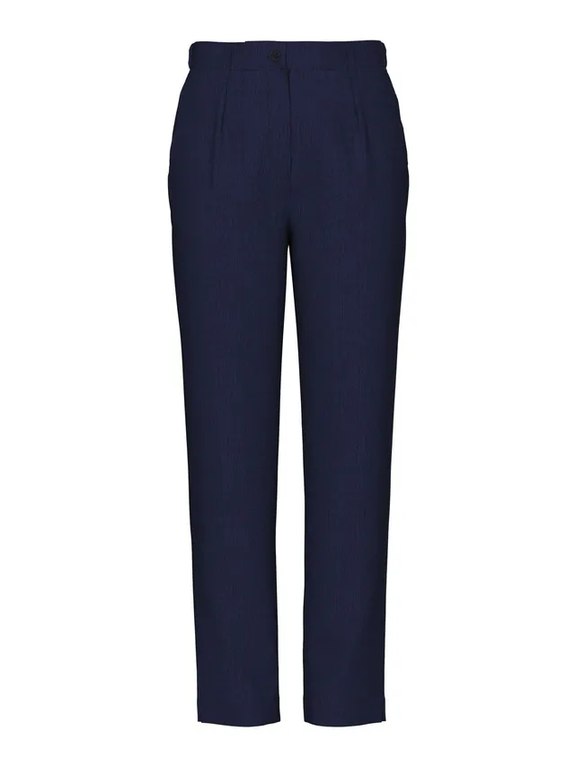 Pieces Pckamil pantaloni donna blu oltremare taglia S