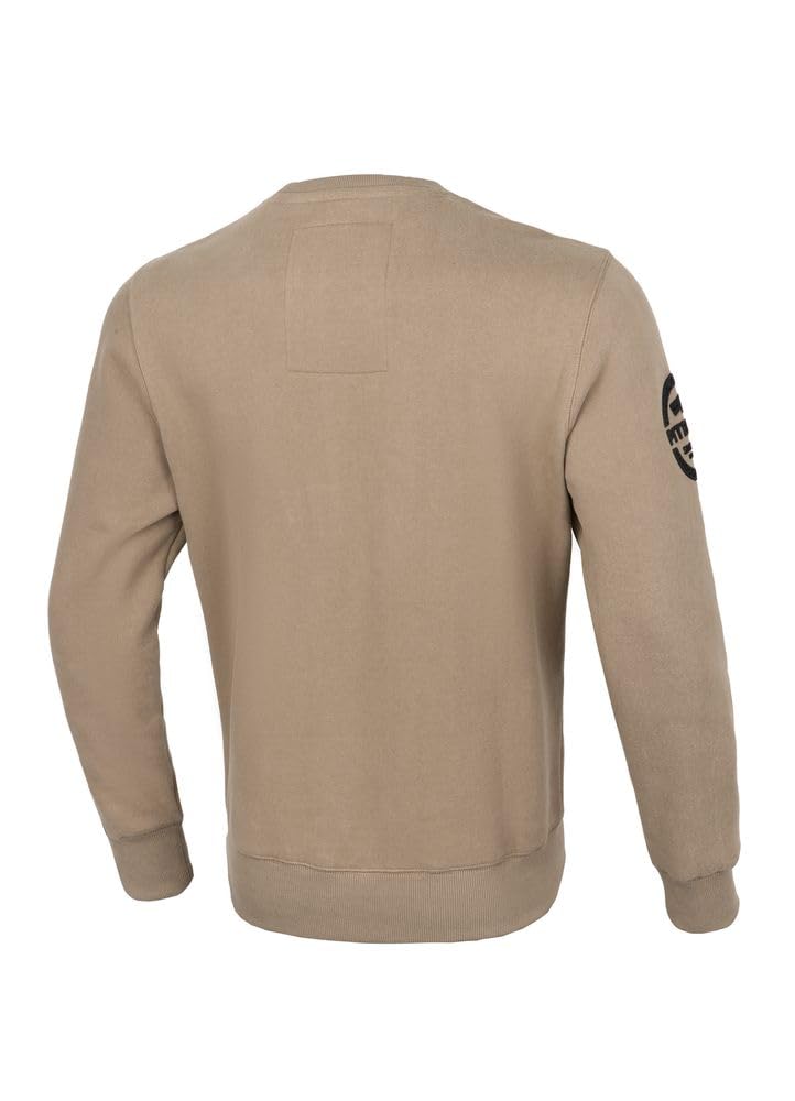 Pitbull Sherwood felpa uomo beige 3XL cotone