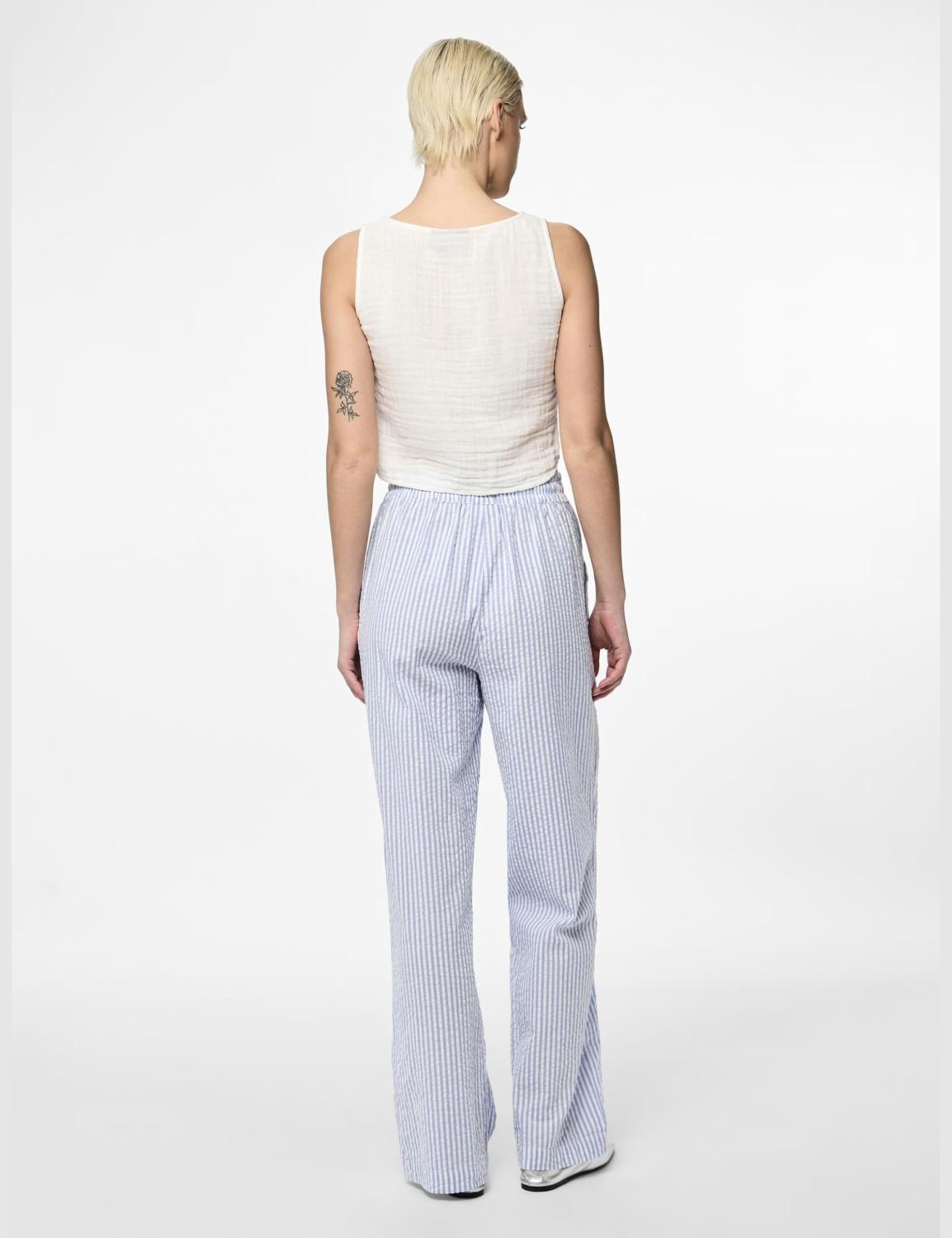 Pieces Pcsally HW Loose String Pant Noos pantaloni donna S