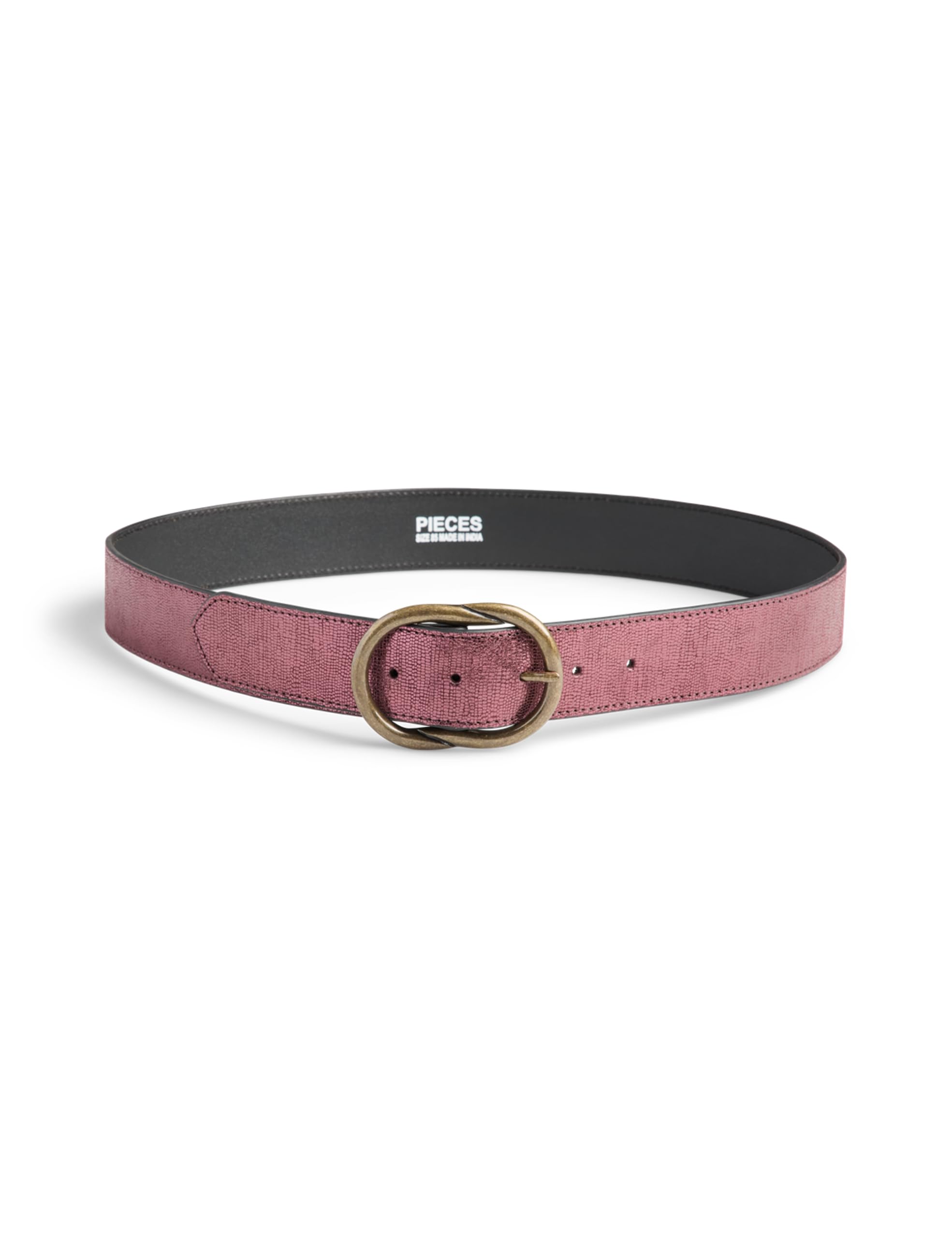 Pieces Pclaura Leather cintura donna pelle jeans