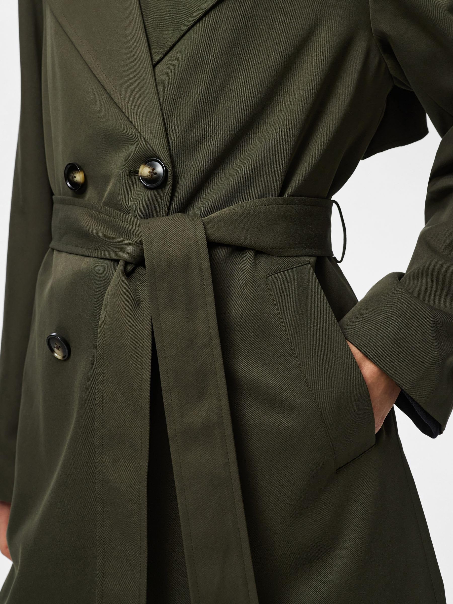 Pieces Pcscarlett trench donna leggero antivento