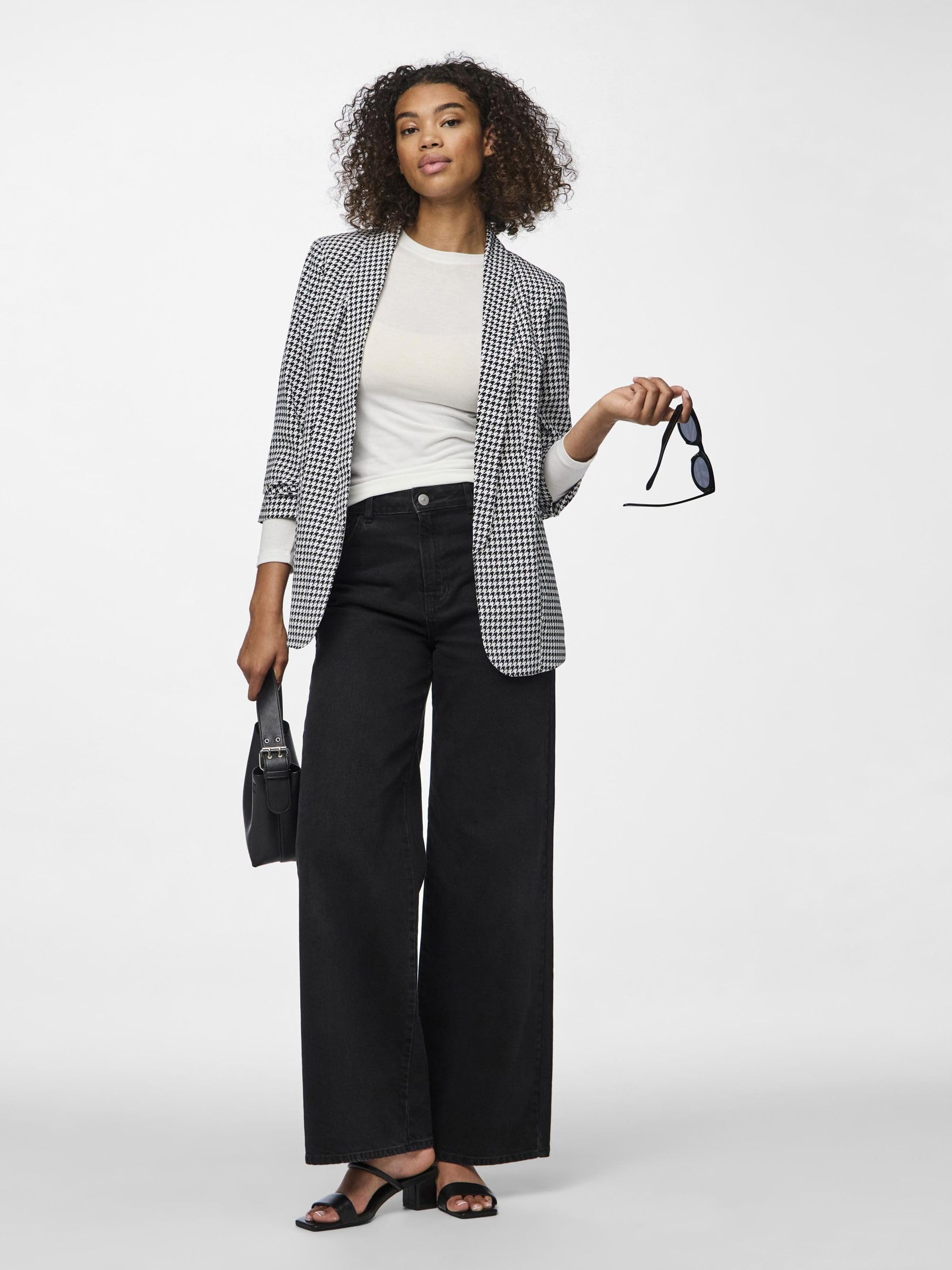 Pieces Pcbosella Blazer Manica 3/4 Stampato XL