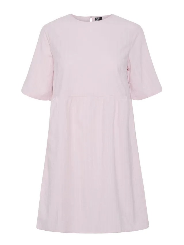 Pieces Pcmuna SS O-Neck vestito corto XS scollo tondo