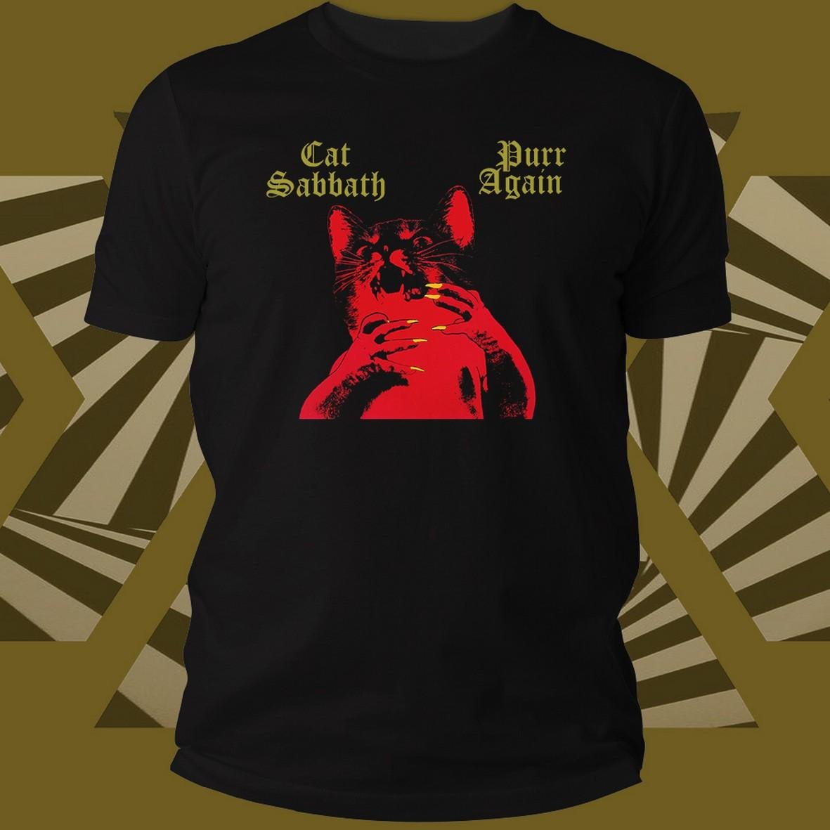 Cats Cat Sabbath Purr Again t-shirt unisex
