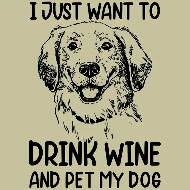Matrix Music Store Pet-Tee Wine Dog t-shirt unisex donna